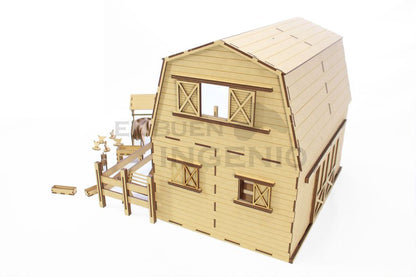 Granero Granja con Animales. Casa para Muñecas Juguete Didáctico