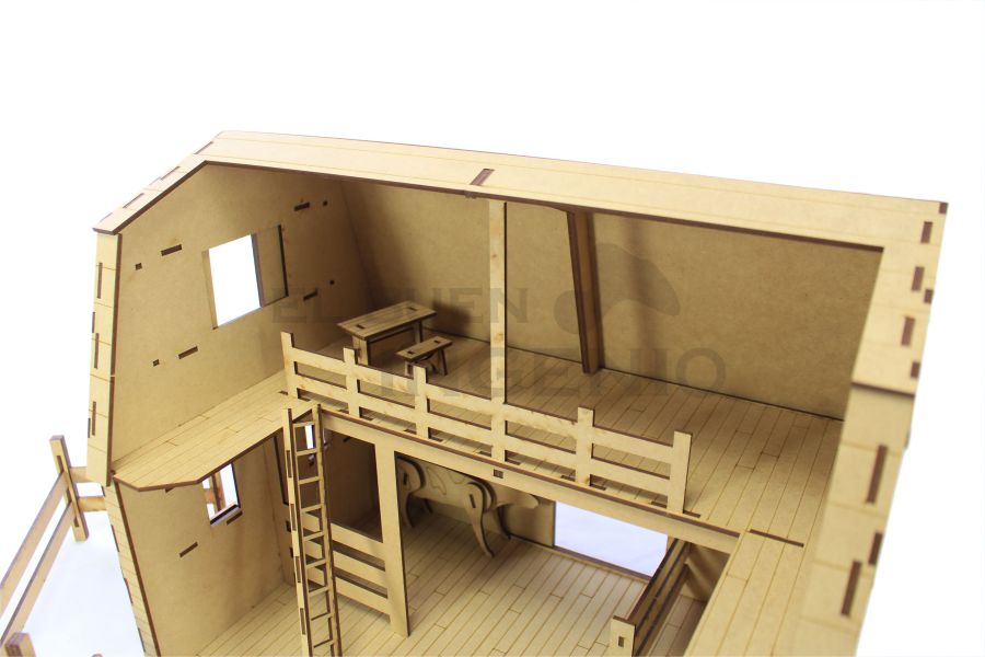 Granero Granja con Animales. Casa para Muñecas Juguete Didáctico