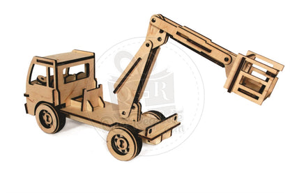 Grua Telescopica Rompecabezas 3D