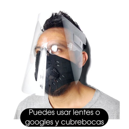 Mascarilla Careta Protector Facial Cubre Boca Ojos Nariz
