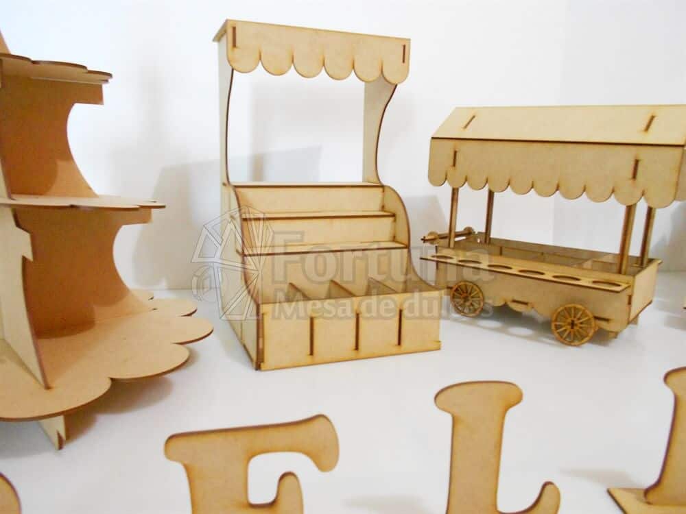 Kiosco dulcero para mesa de postres