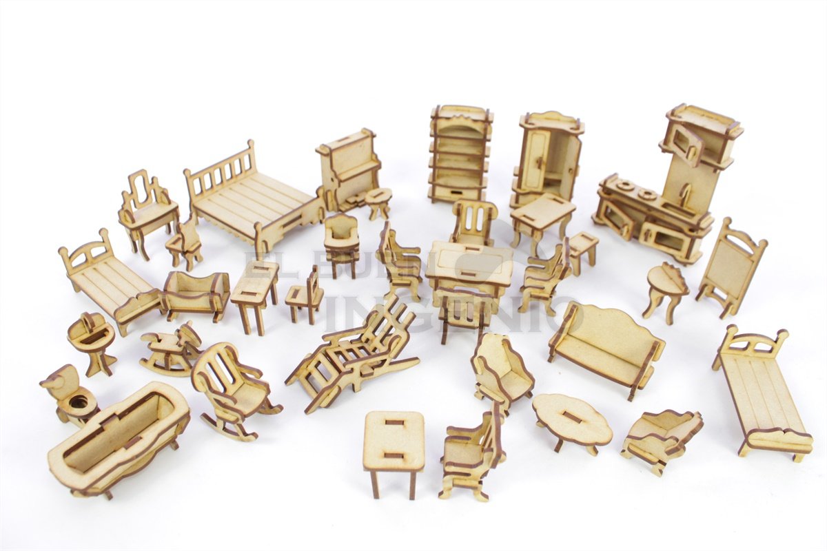 set de muebles para muñecas
