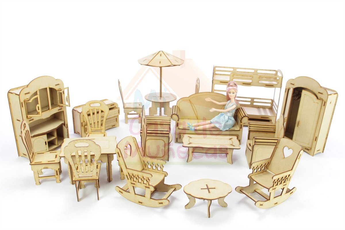 muebles para muñecas barbie