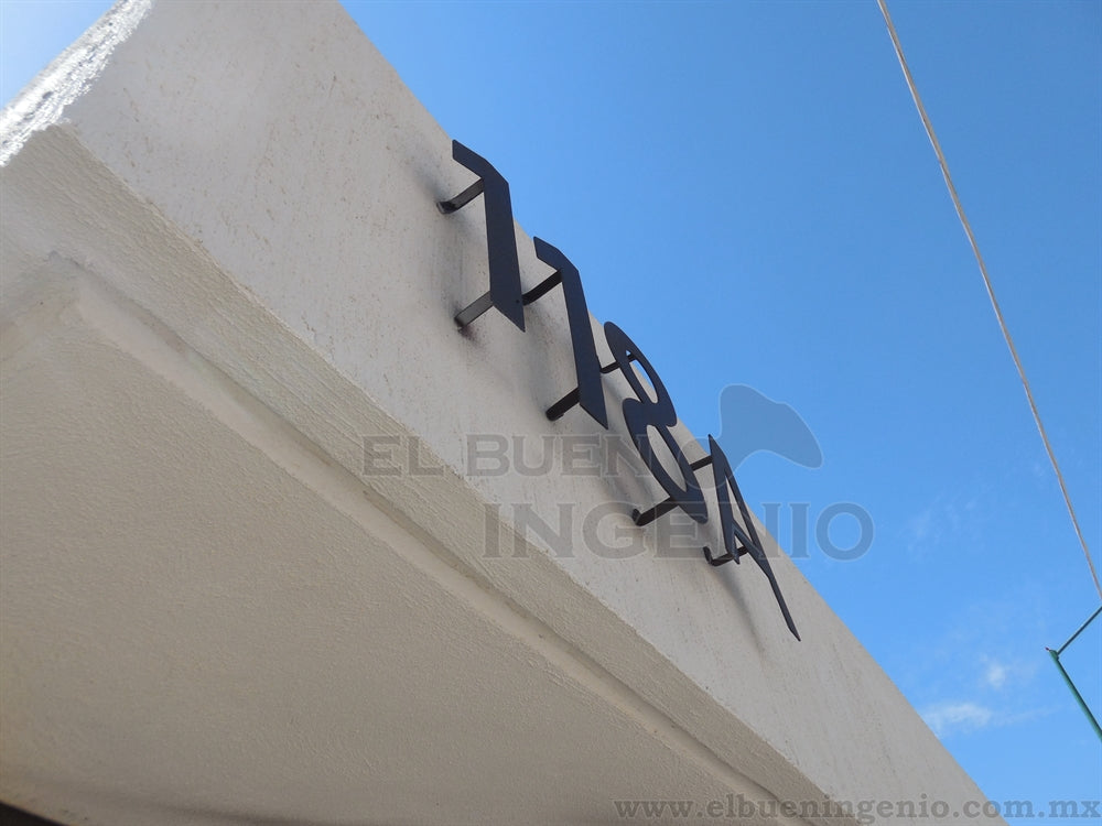 Numero Residencial Exterior Silueta