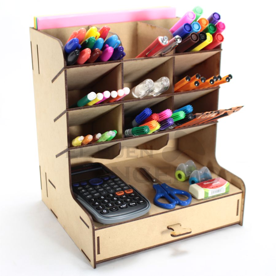 Organizador de Hojas de escritorio con base para celular 3