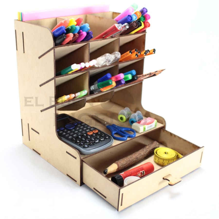 Organizador de Hojas de escritorio con base para celular 3