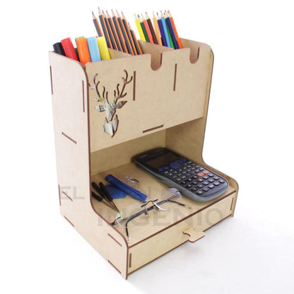 Organizador de escritorio con base para celular Conejo N5