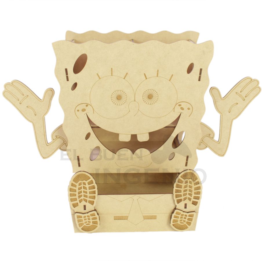 Organizador de escritorio Bob Esponja con base para celular Conejo