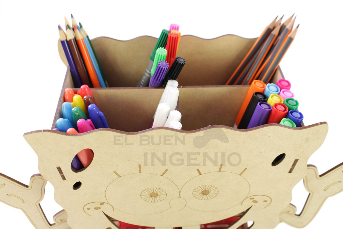 Organizador de escritorio Bob Esponja con base para celular Conejo