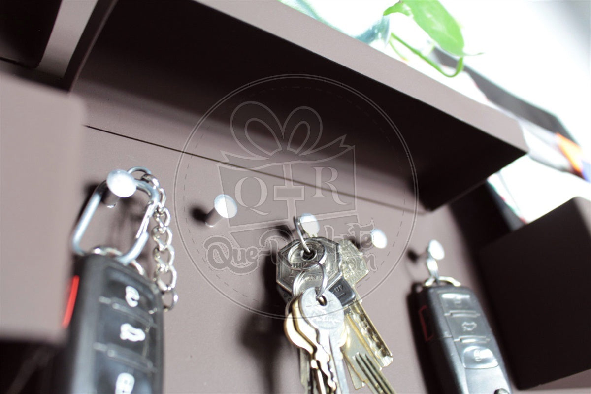 Organizador Perchero Portallaves Moderno Metalico Regalo Hombre Y Mujer Repisa Multiuso Grande