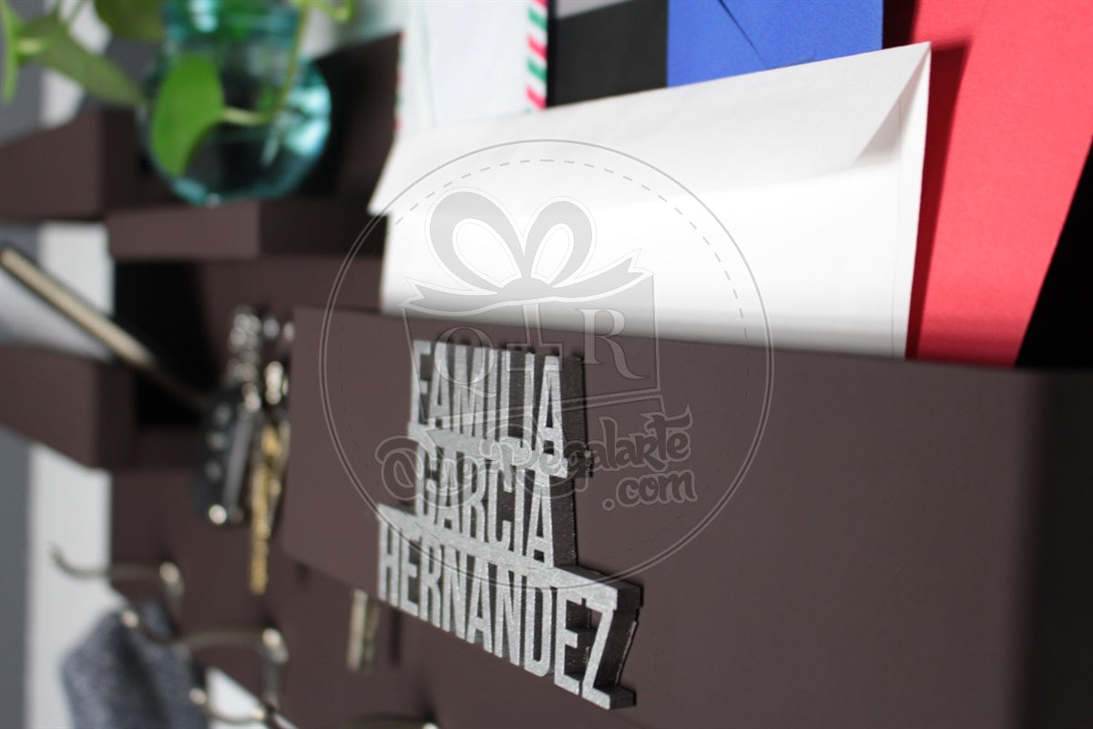 Organizador Perchero Portallaves Moderno Metalico Regalo Hombre Y Mujer Repisa Multiuso Grande