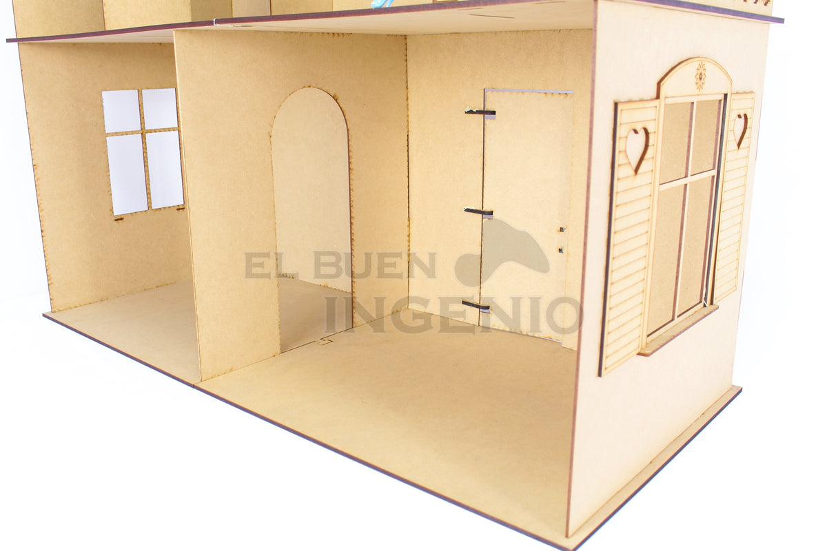 Casa de munecas barbie C2L Sin Muebles