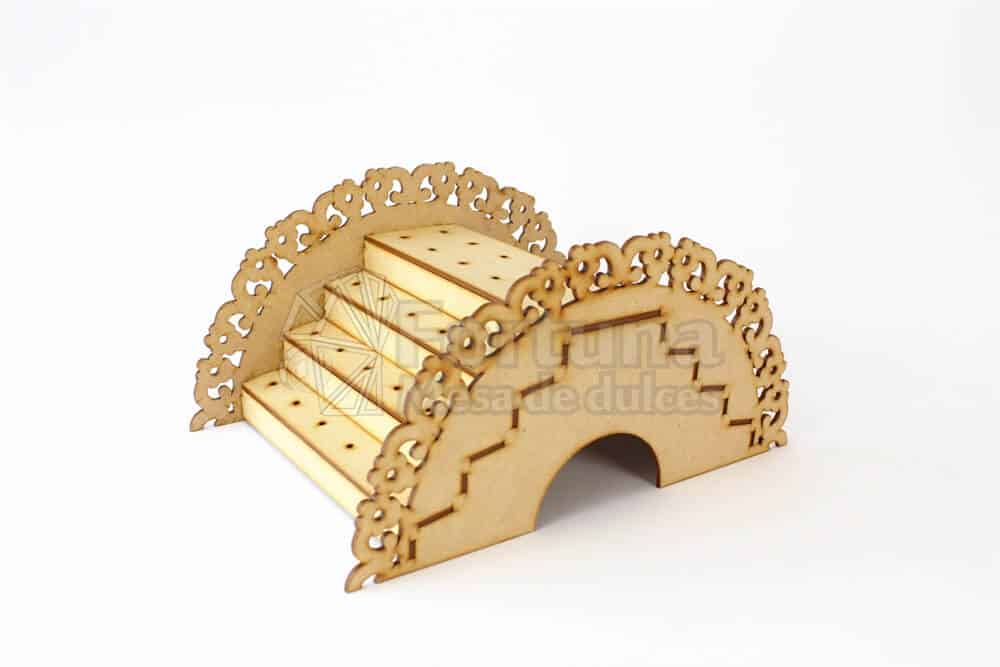 Puente paletero floral para mesa de dulces