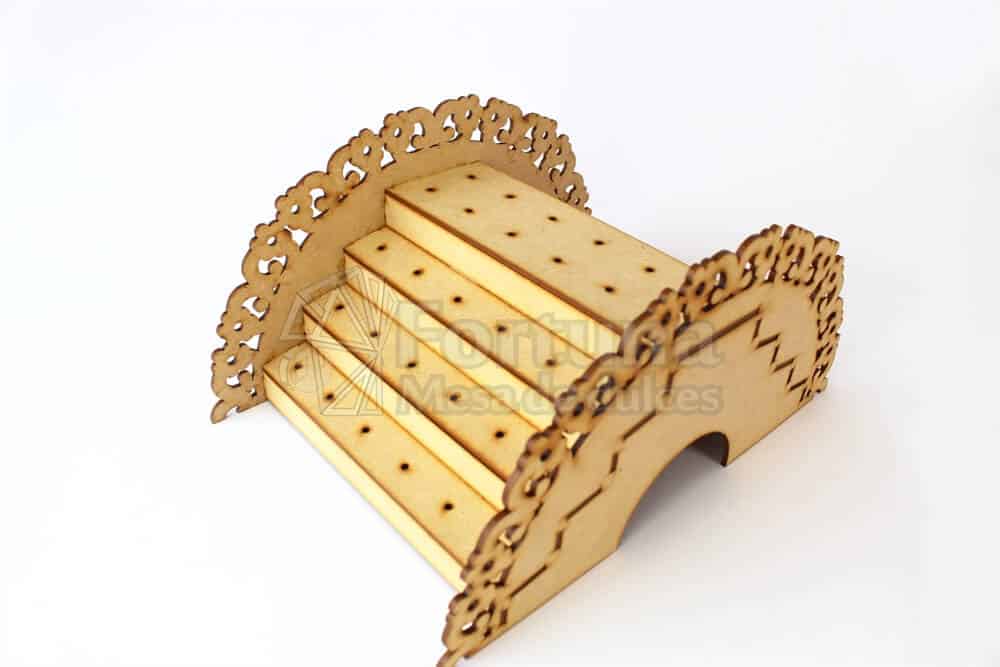 Puente para paletas con el tema floral para mesa de dulces