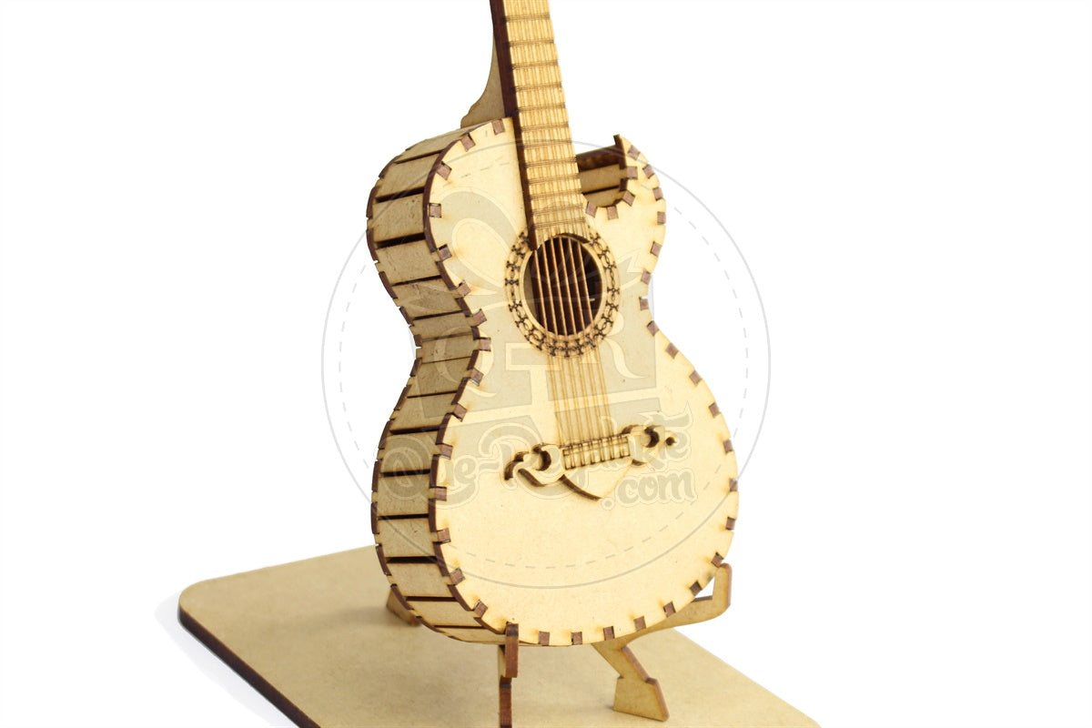 Mini Bajo Sexto Rompecabezas 3D Regalo Novio