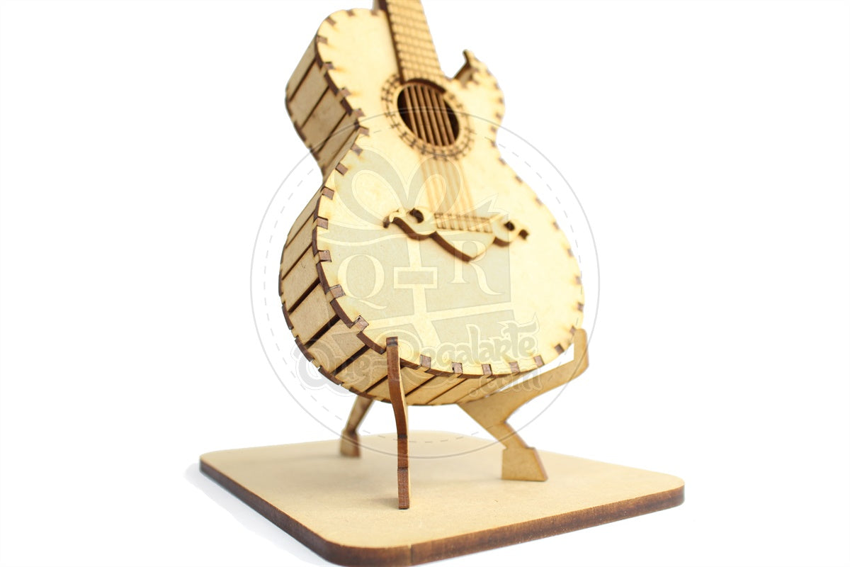 Mini Bajo Sexto Rompecabezas 3D Regalo Novio