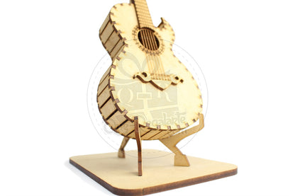 Mini Bajo Sexto Rompecabezas 3D Regalo Novio