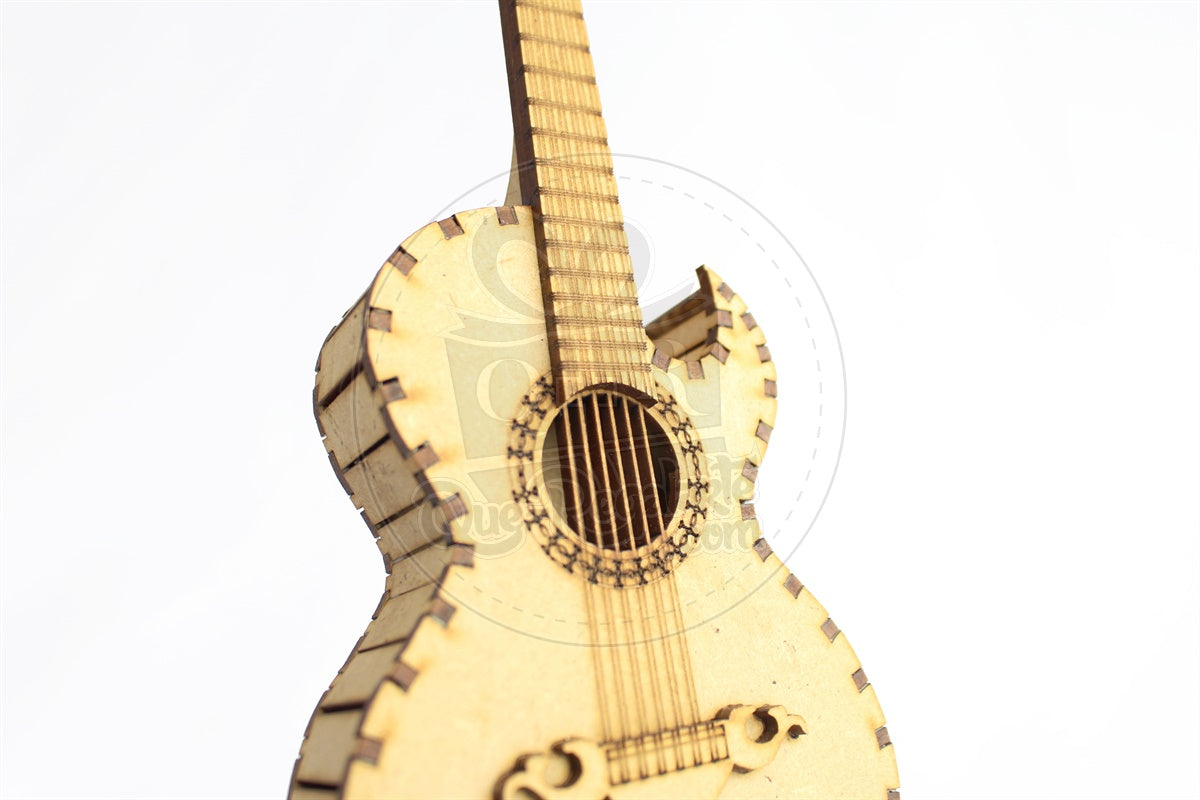 Mini Bajo Sexto Rompecabezas 3D Regalo Novio