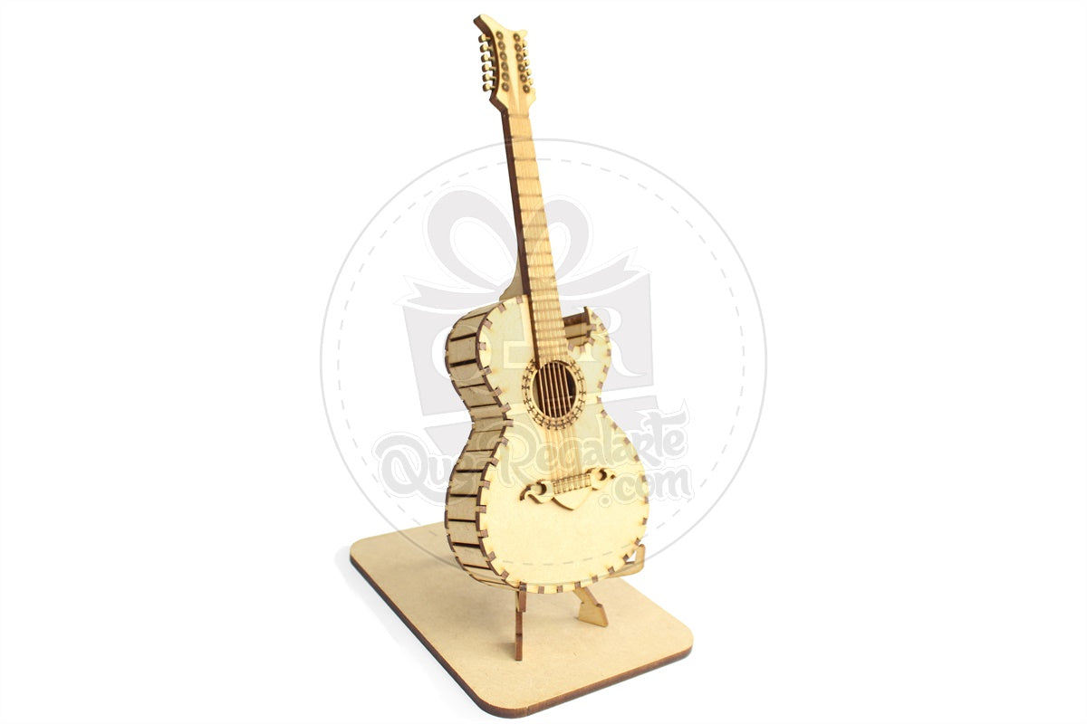 Mini Bajo Sexto Rompecabezas 3D Regalo Novio