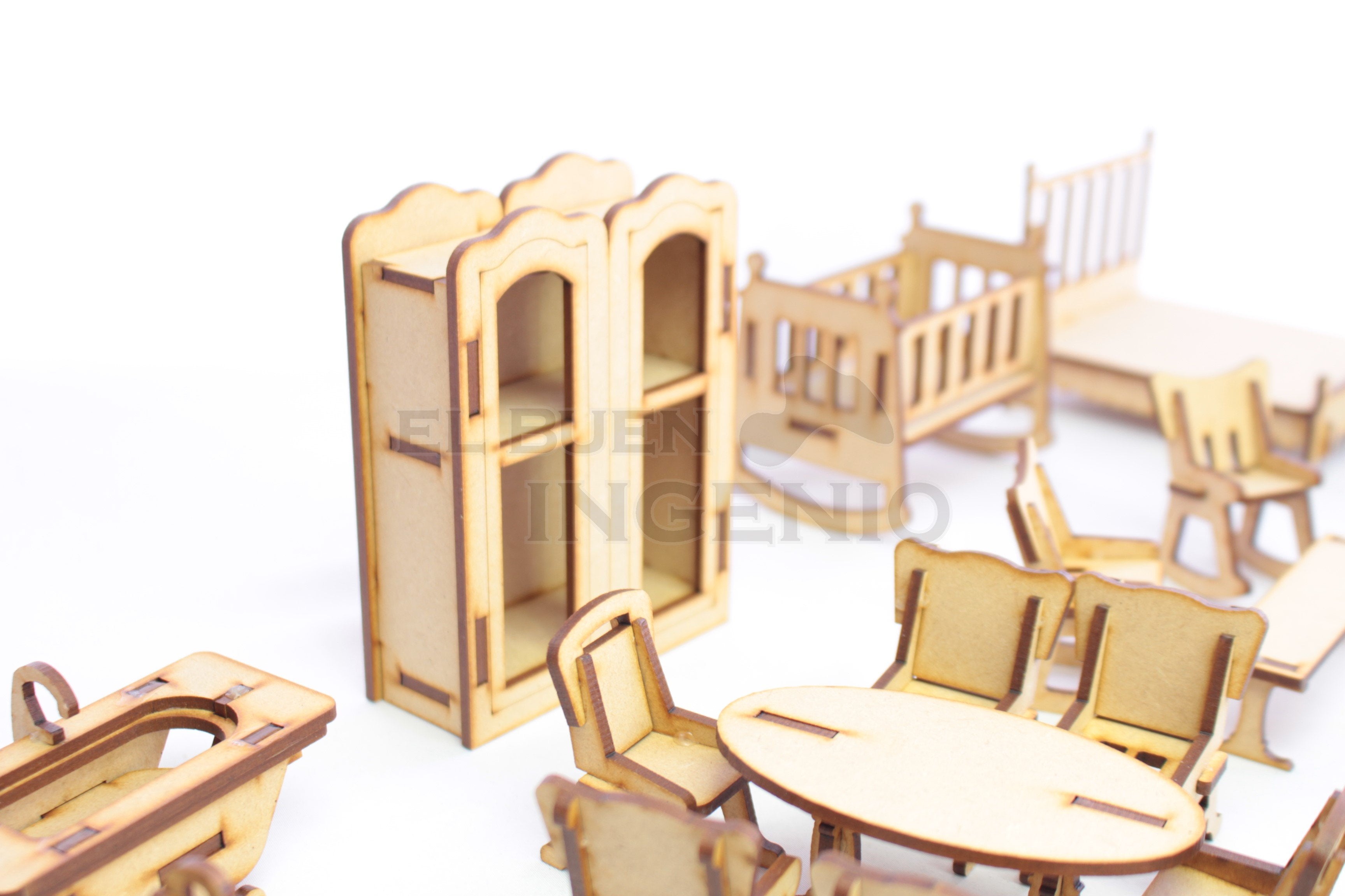 Set de muebles muñecas Polly 40 piezas