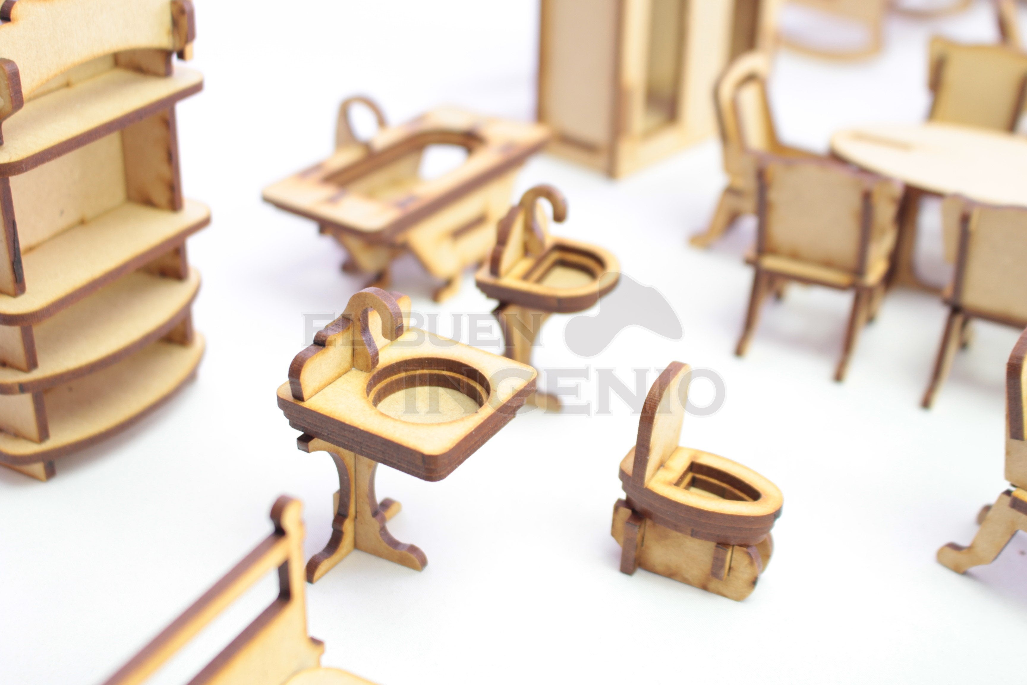 Set de muebles muñecas Polly 40 piezas