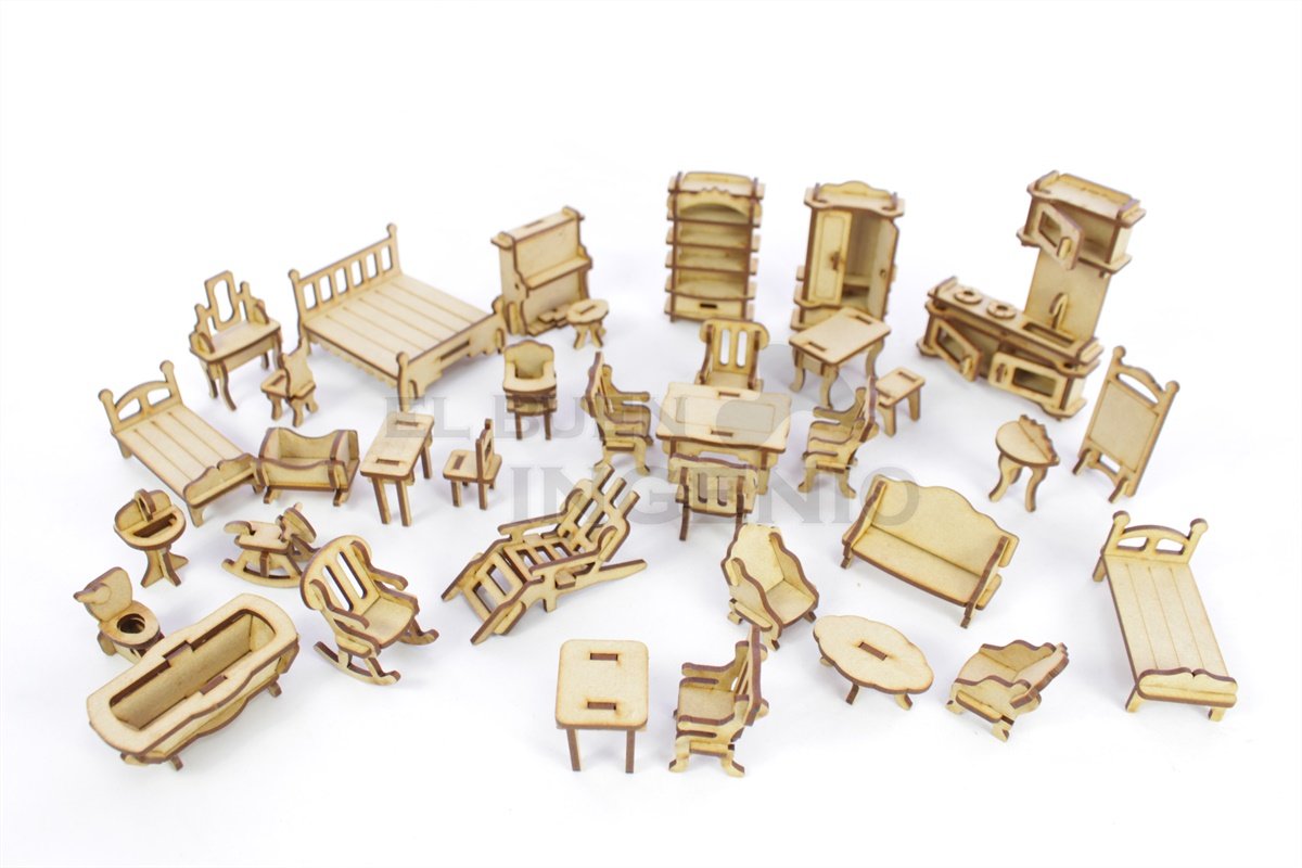muebles para muñecas Polly Pocket